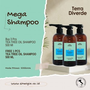 Buy 3 Free 1 Tea Tree Oil Shampoo 500ml